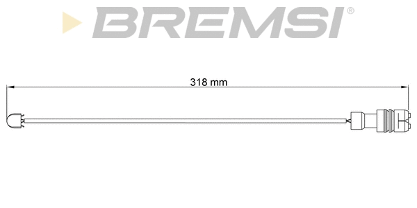 Warning Contact, brake pad wear (WI0541)