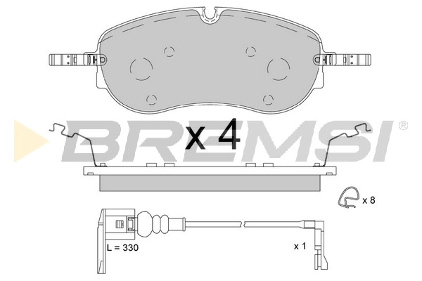 Brake Pad Set, disc brake (BP3911)