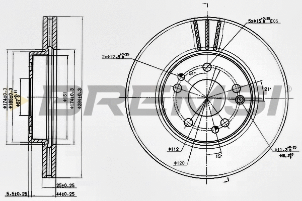 Brake Disc (CD6725V)