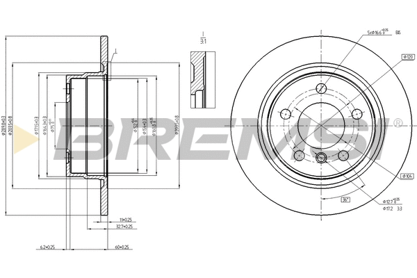 Brake Disc (CD8197S)