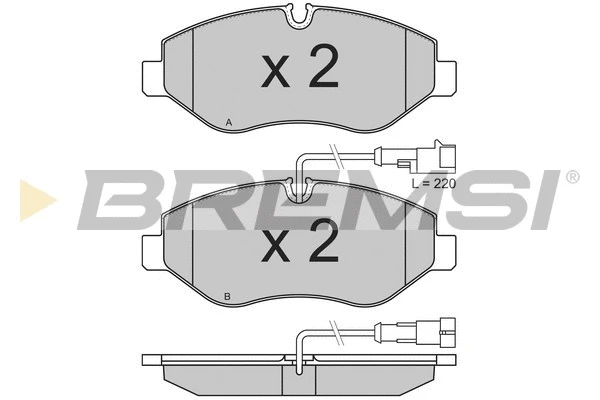 Brake Pad Set, disc brake (BP3334)