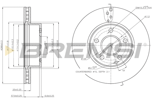 Brake Disc (CD7688V)
