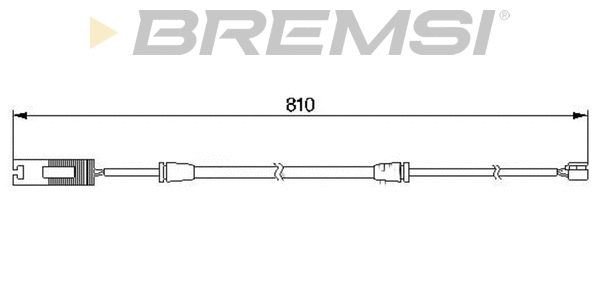 Warning Contact, brake pad wear (WI0529)