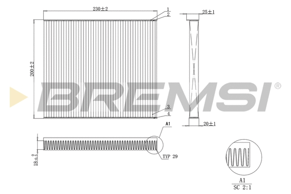 Filter, cabin air (FC0079A)