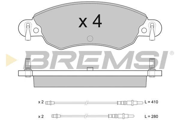 Brake Pad Set, disc brake (BP2940)
