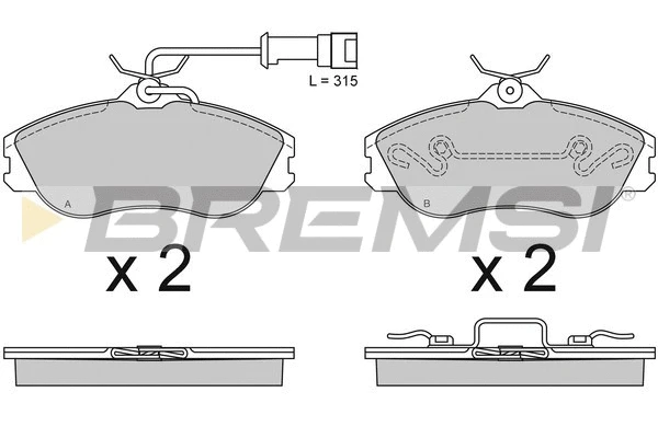 Brake Pad Set, disc brake (BP2478)