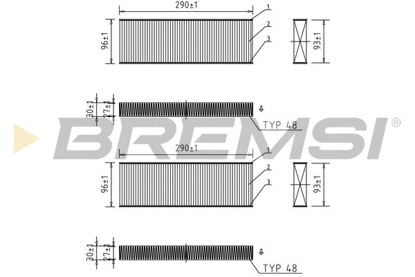 Filter, cabin air (FC0071)