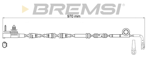 Warning Contact, brake pad wear (WI0986)