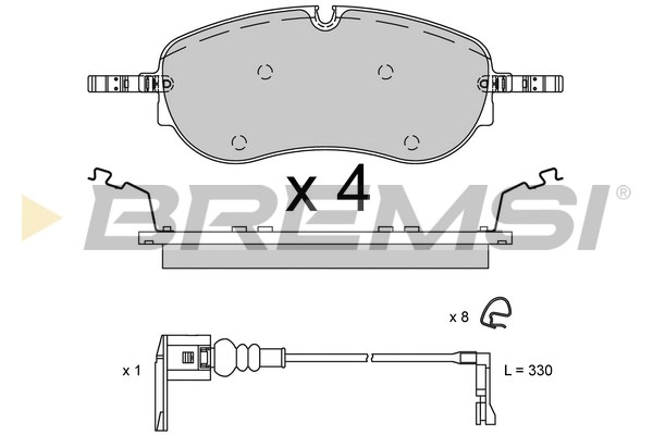 Brake Pad Set, disc brake (BP3949)