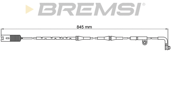 Warning Contact, brake pad wear (WI0609)