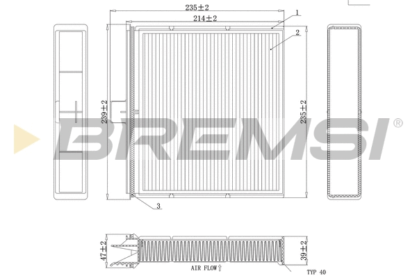 Filter, cabin air (FC0401)