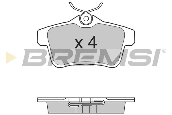 Brake Pad Set, disc brake (BP3387)