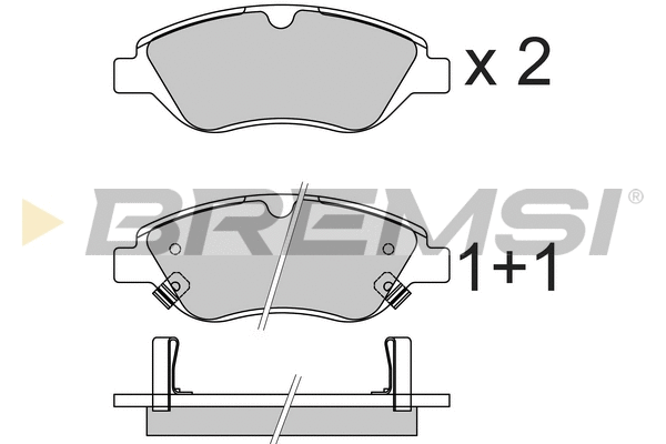 Brake Pad Set, disc brake (BP3736)