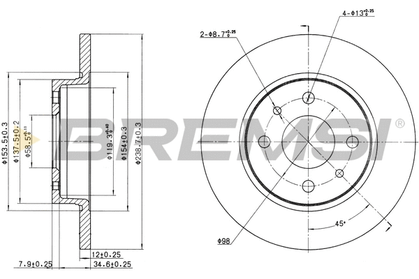 Brake Disc (CD6215S)