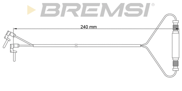Warning Contact, brake pad wear (WI0628)