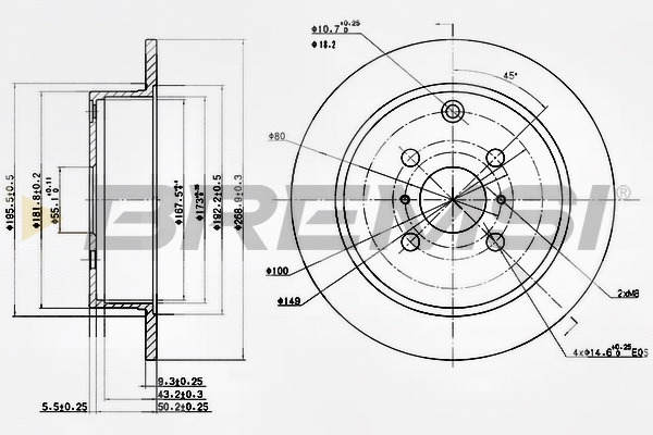 Brake Disc (CD7417S)