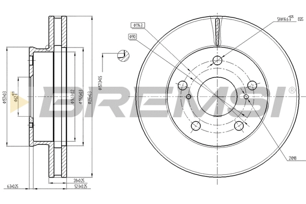 Brake Disc (CD7782V)