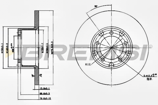 Brake Disc (CD6095S)