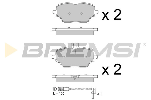 Brake Pad Set, disc brake (BP3882)