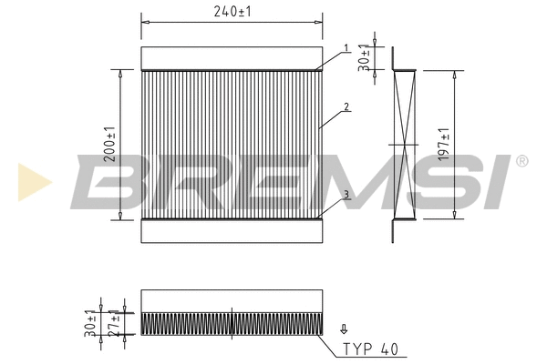 Filter, cabin air (FC0854)