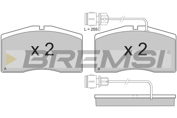 Brake Pad Set, disc brake (BP3160)
