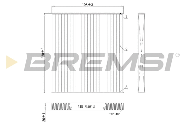 Filter, cabin air (FC0498)