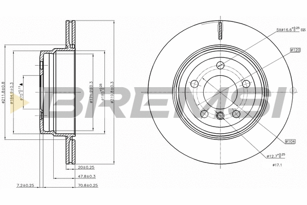 Brake Disc (CD7715V)