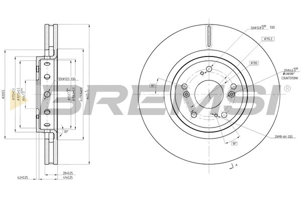 Brake Disc (CD8209V)