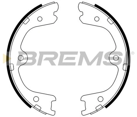 Brake Shoe Set, parking brake (GF0873)