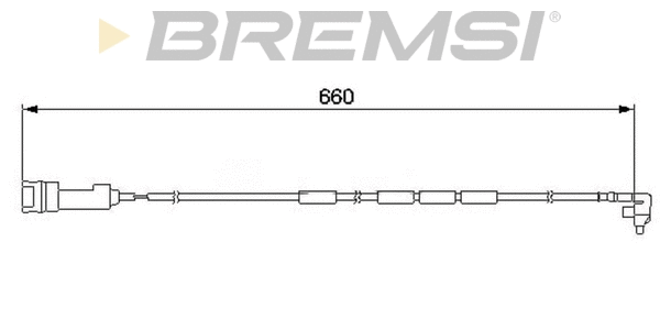 Warning Contact, brake pad wear (WI0517)