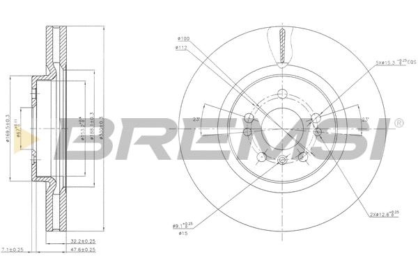 Brake Disc (CD7533V)