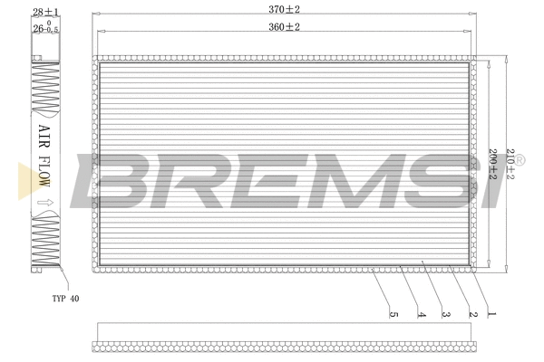 Filter, cabin air (FC1338)