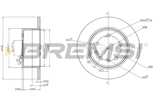 Brake Disc (CD6561S)