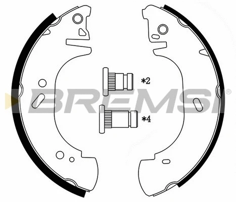 Brake Shoe Set (GF0233)