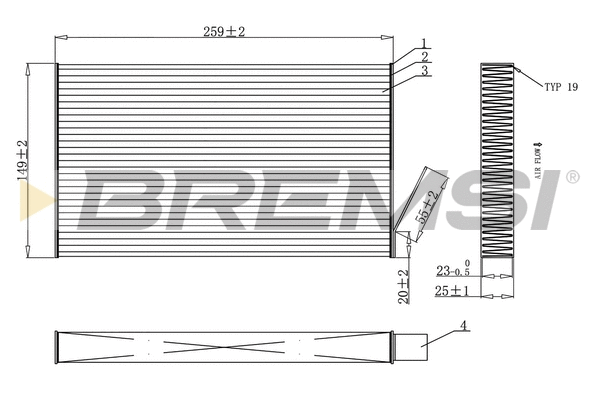 Filter, cabin air (FC0865C)