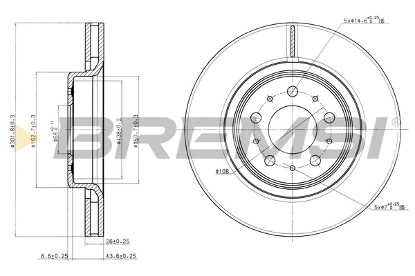 Brake Disc (CD7031V)
