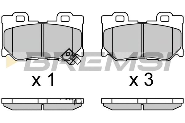 Brake Pad Set, disc brake (BP3711)
