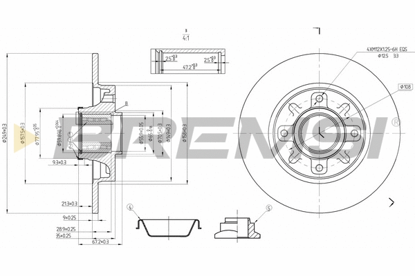 Brake Disc (CD7561S)