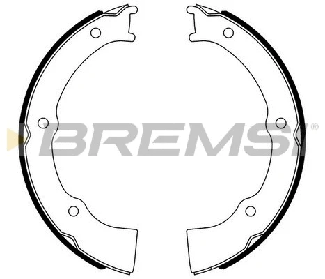 Brake Shoe Set, parking brake (GF0726)