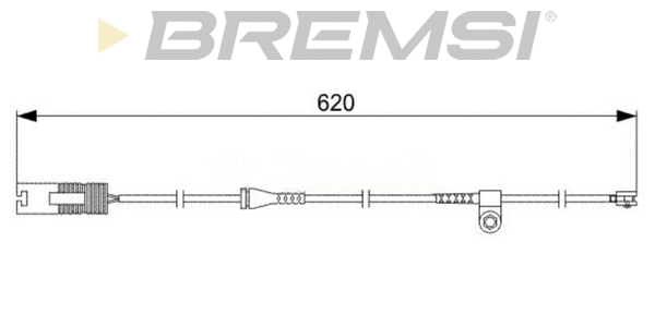 Warning Contact, brake pad wear (WI0531)
