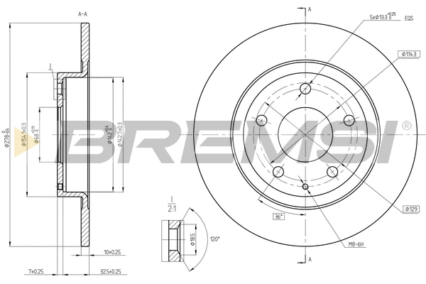 Brake Disc (CD8477S)