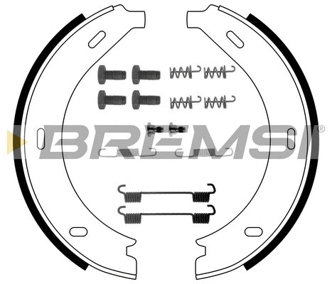 Brake Shoe Set, parking brake (GF0305-1)