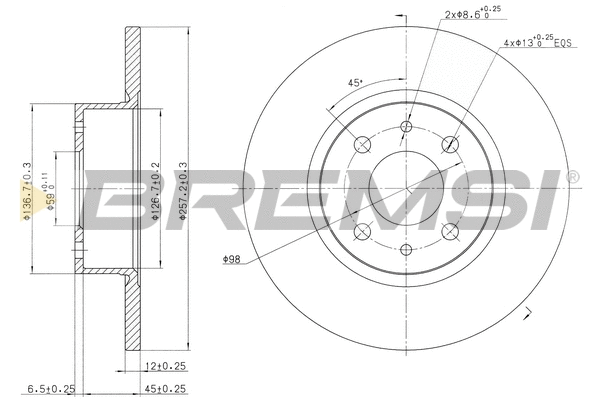 Brake Disc (CD6068S)