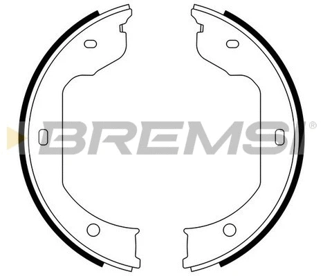 Brake Shoe Set, parking brake (GF0081)