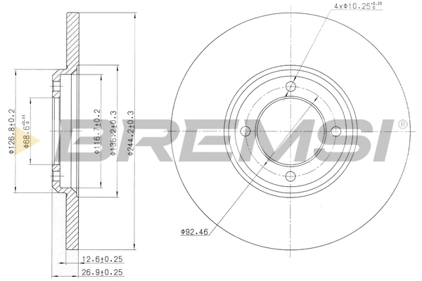 Brake Disc (CD6023S)