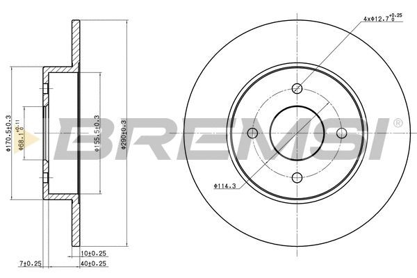 Brake Disc (CD6546S)