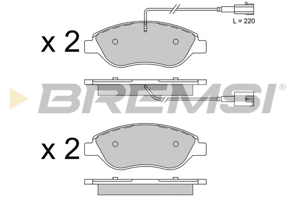Brake Pad Set, disc brake (BP3507)