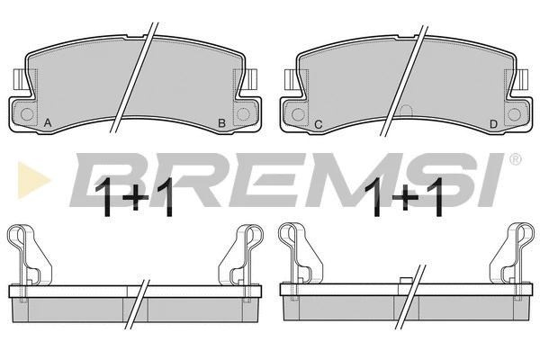 Brake Pad Set, disc brake (BP2323)