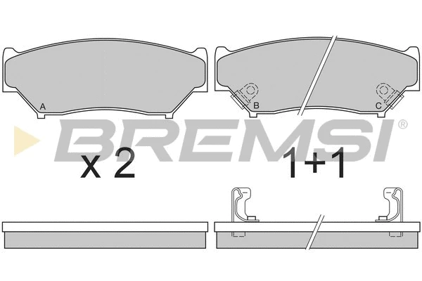 Brake Pad Set, disc brake (BP2620)