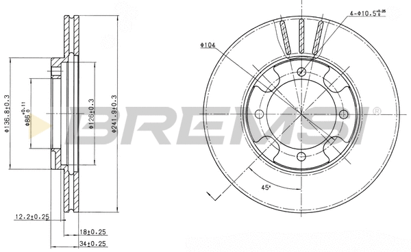 Brake Disc (CD6293V)
